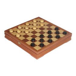 GamesDealer / Ajedrez + damas de madera 37x37 cm