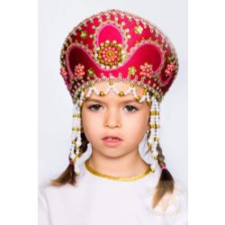 Русский народный костюм / Kokoshnik "Alina", 11 cm