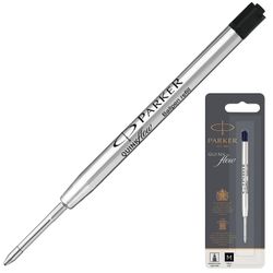Kugelmine PARKER "Quinkflow", Metall, 98 mm, Schreiblinie 0,7 mm, Blister, schwarz