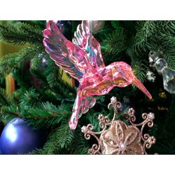 Kurts Adler / Noel ağacı süslemesi "Suluboya Sinek Kuşu", 8.8 cm