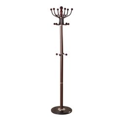 BRABIX / Stand-hanger "CR-282", metal / marble, 1.8 m, on a disc with a diameter of 36 cm, 6 hooks + 4 additional hooks, brown