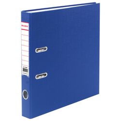 Folder-Registrar BRAUBERG with PVC coating, 50 mm, blue (double life)
