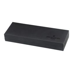 Gift ball pen Pierre Cardin "Gamme" case, black, acrylic, chrome, blue