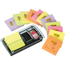 POST-IT / Dispenser for Z-blocks (stickers) and bookmarks "Millennium" +12 Z-blocks 76x76 mm + bookmarks
