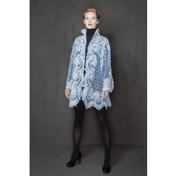 Снежинка / Snowflake / Women's lace blouse with floral ornament
