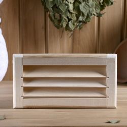 Добропаровъ / Linden ventilation cover, 25x14.5 cm without latch,
