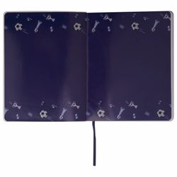 ЮНЛАНДИЯ / Diary 1-4 grade 48 pages, leatherette cover (flexible), print, foil, "FOOTBALL" / 10 pcs.