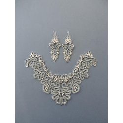 Снежинка / Snowflake / Earrings "Charm"