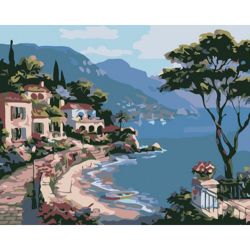 Опт-картина / Painting by numbers 20x30 Alpine summer
