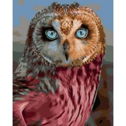 Опт-картина / Painting by numbers 40x50 GX 27978 Beauty owl