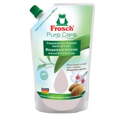 Flüssigseife 500 ml FROSCH "Mandelmilch" (Deutschland), feuchtigkeitsspendend, natürlich, ECO, Doy-Pack