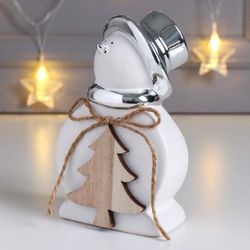 Сималенд / Souvenir "Snowman in a top hat, with a Christmas tree"