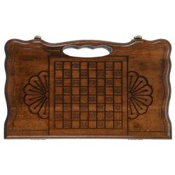 GamesDealer / Carved backgammon "Eagle" with handle 30, Haleyan
