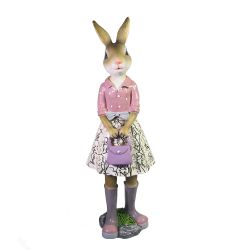 Ремеко / Figura decorativa "Bunny Olivia" (falda blanca) Alt.26