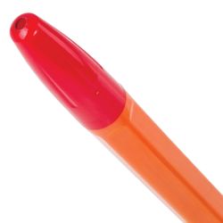 BRAUBERG / Ручка шариковая "X-333 Orange", КРАСНАЯ, 50 шт.