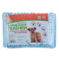 Пижон / Fraldas absorventes de celulose, 60x40 cm (conjunto de 30 unid.