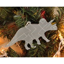 Ленивые Бобры / Lazy Beavers / Christmas tree toy mirrored "Triceratops"
