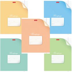 HATBER / Notebook 12 sh. line, cardboard cover, "With a corner" / 20 pcs.