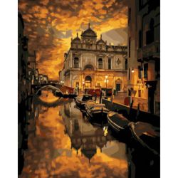 Опт-картина / Pintura por números 40x50 GX 33396 Canal noturno