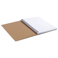 Sketchbook, white paper 150 g/m2, 148 x210 mm, 30 sheets, comb, BRAUBERG ART "CLASSIC"