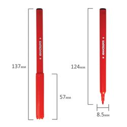 INLANDIA markers 18 colors, "DRAWING LESSONS", ventilated cap, PVC
