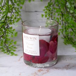 Kaemingk / Scented candle in glass Win Collection - Velvet Rose 9 cm