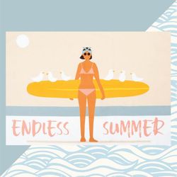 Этель / Endless summer beach towel 96x146 cm, 100% cotton