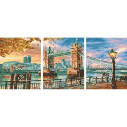 Опт-картина / Triptych by numbers London Bridge