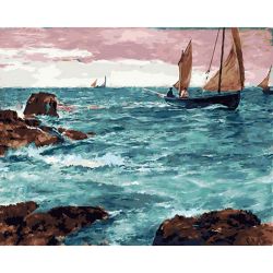 Опт-картина / Painting by numbers 40x50 Sea voyage