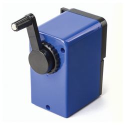 Sharpener mechanical BRAUBERG "RoboBlue", metal mechanism, black/blue