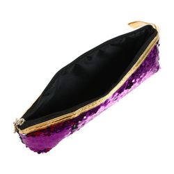 Сималенд / Pencil case for school with a zipper "Sequins"