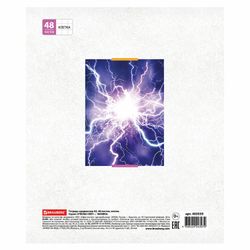BRAUBERG / Notebook subject LEARNING LIGHT 48 sheets, cardboard cover, PHYSICS, cage, ECO prompt / 10 pcs.