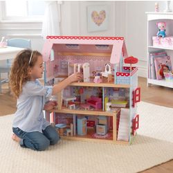 Wooden doll house "Outdoor cottage Chelsea"