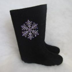 Валенки / Boots with embroidery "Snowflake"