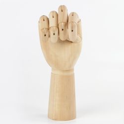 Manichino artistico BRAUBERG ART "CLASSIC", "Hand", altezza 30 cm, uomo a sinistra, albero