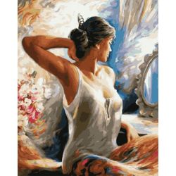 Опт-картина / Pintura em números 40x50 Bom dia