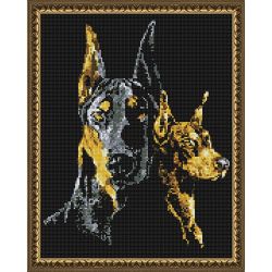 Опт-картина / Khảm kim cương 40x50, kim cương tròn Người bảo vệ đáng tin cậy