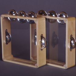 Мастерская Сереброва / Tambourine made of solid birch with a stretch, D 20 cm.
