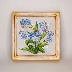 Ярославская майолика / Wall panel "Lilac"