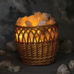 Ваше здоровье / Electric salt lamp "Vine Basket"