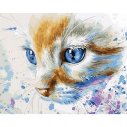 Опт-картина / 数字绘画 40x50 猫的外观
