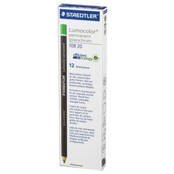 Lápis marcador permanente seco para qualquer superfície STAEDTLER, VERDE, 4,5 mm