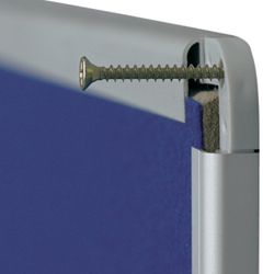 Board with textile cover 60x90 cm, aluminum frame, OFFICE, "2x3" (Poland)