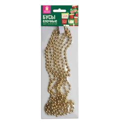 ЗОЛОТАЯ СКАЗКА / Beads Christmas tree diameter 7.5 mm, length 2.7 m, golden