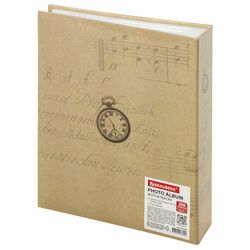 Photo album BRAUBERG "Watch, craft" for 200 photos 10x15 cm, hard cover, heat seal