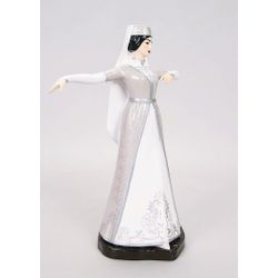 Vernissage of History / Figurina di una ragazza caucasica in una danza (in bianco)
