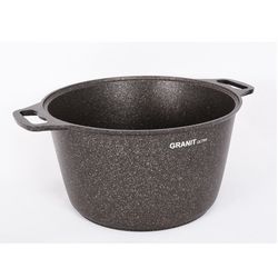 Casserole 8L with glass lid "Granit ultra" (Original) Kukmara