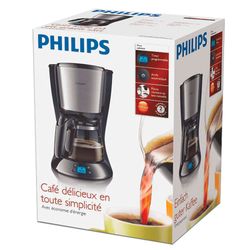 Coffee maker drip PHILIPS HD7459/20, 1.2 litres, 1000 W, heated, timer, display, black