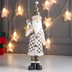 Сималенд / Lembrança "Papai Noel com um casaco de pele em uma gaiola, com uma casa de passarinho"
