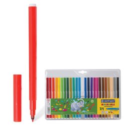 Markers CENTROPEN "Elephants", 24 colors, washable, ventilated cap, Euro slot